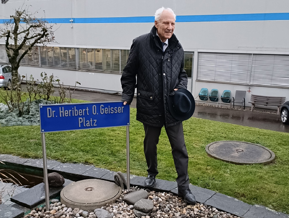 Heribert Geisser Square at the heart of our company